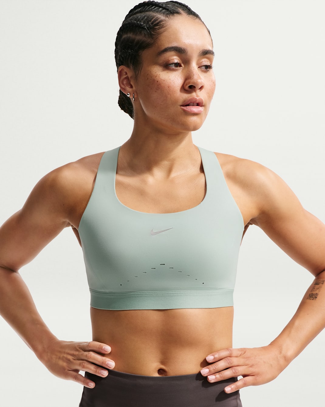 Nike Swift Women's High-Support Lightly Lined Sports Bra - Steam