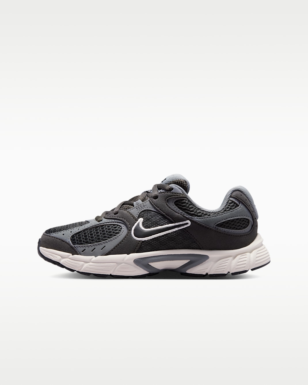 Nike V5 Runner Suede Older Kids' Shoes - Anthracite/Cool Grey/Newsprint/Black