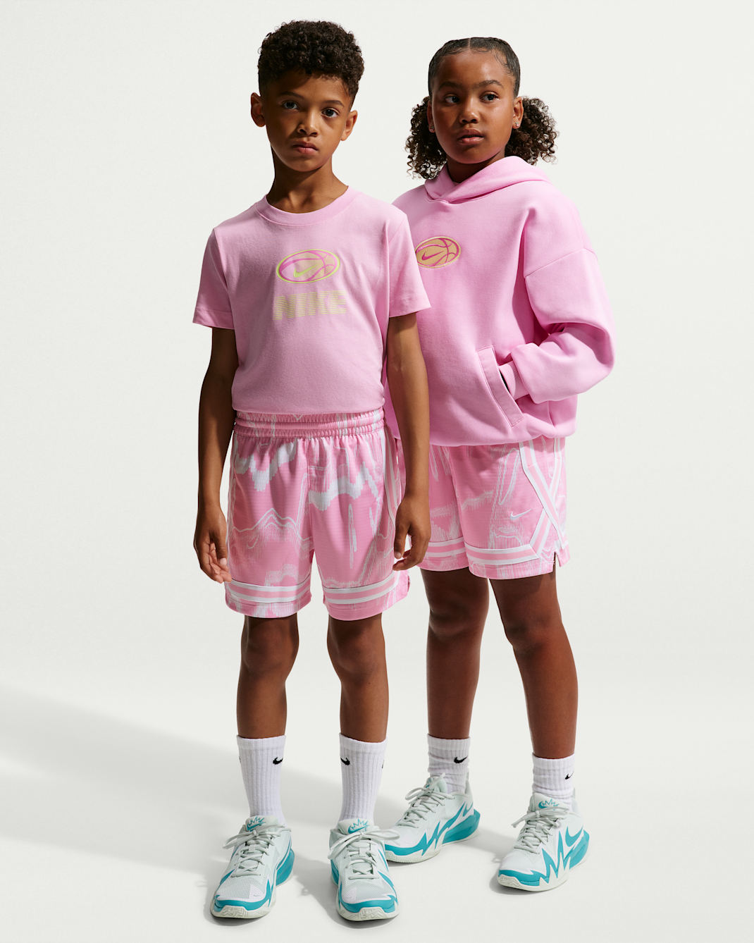 Nike Crossover Big Kids' Dri-FIT Basketball Shorts - Pink Rise/White