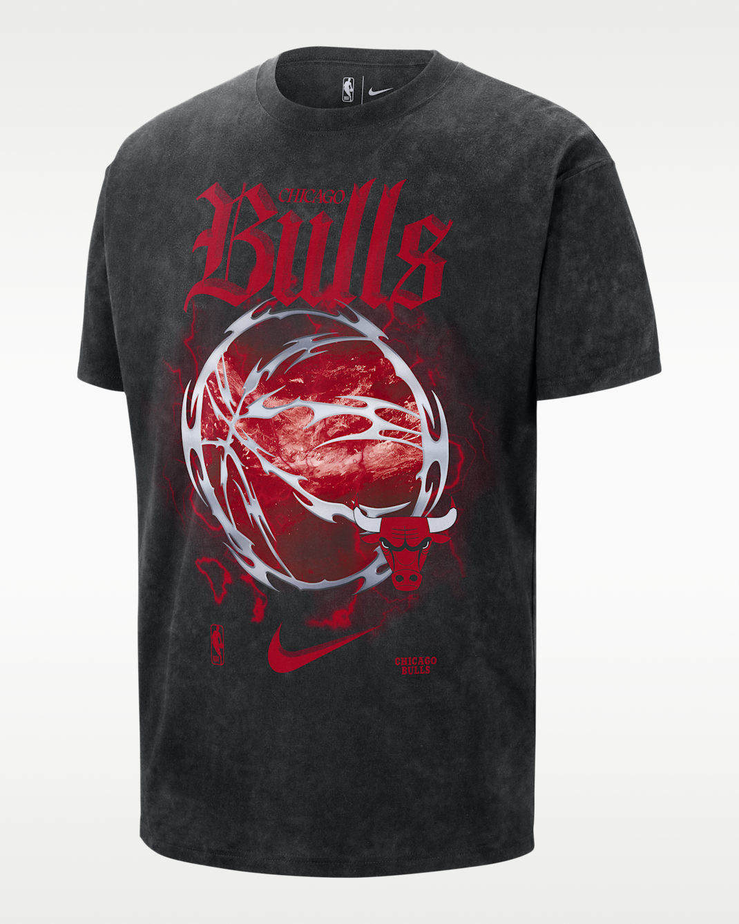 Chicago Bulls Courtside "Halloween" Men's Nike NBA Max90 T-Shirt - Black