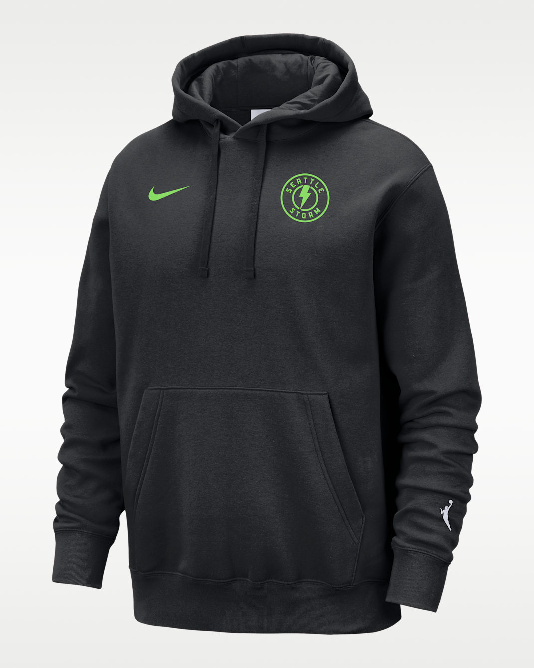 Sudadera con gorro WNBA para mujer Nike Seattle Storm - Negro/Blanco/Verde acción/Verde acción