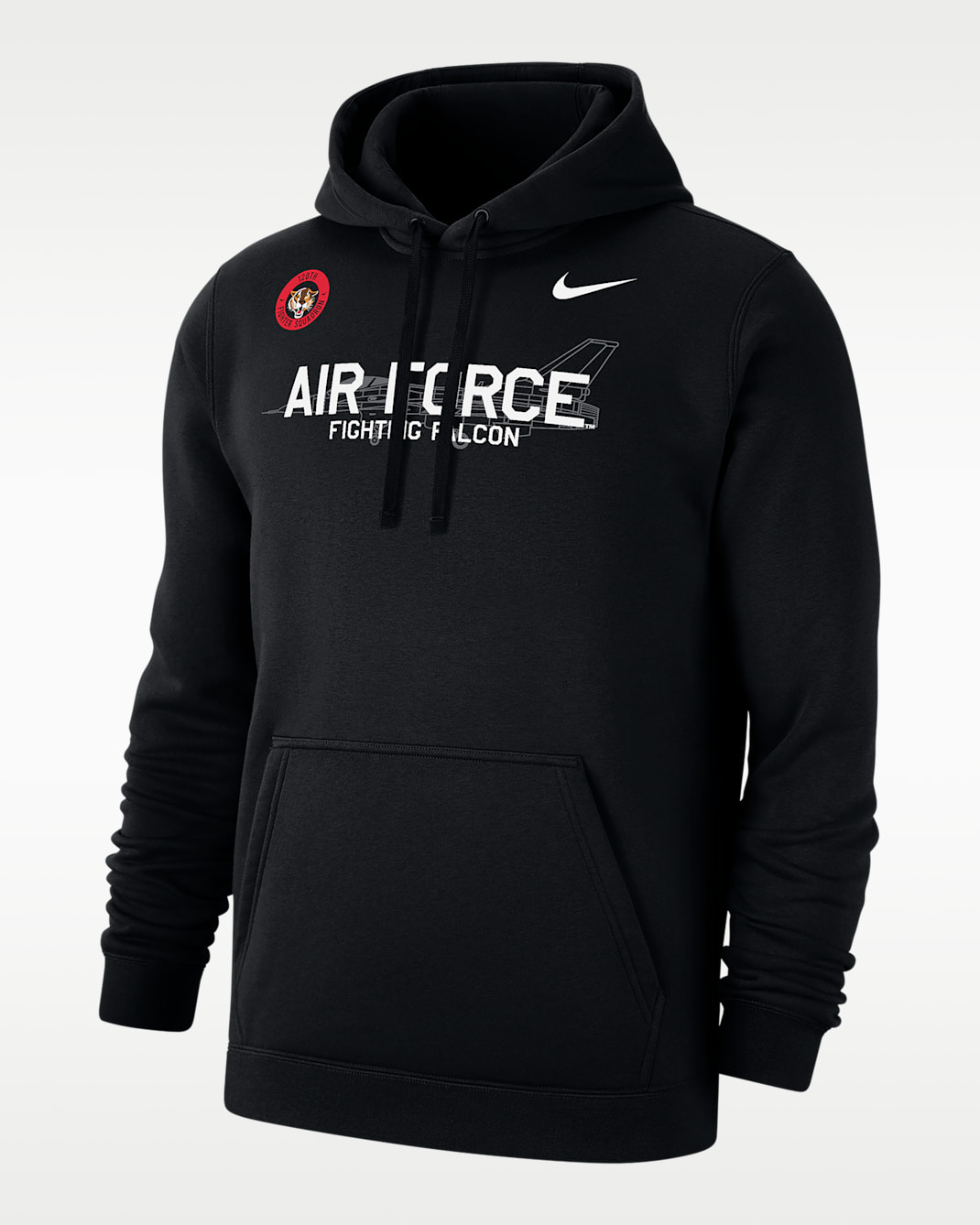 Air Force Club Fleece Men's Nike College Pullover Hoodie - Black