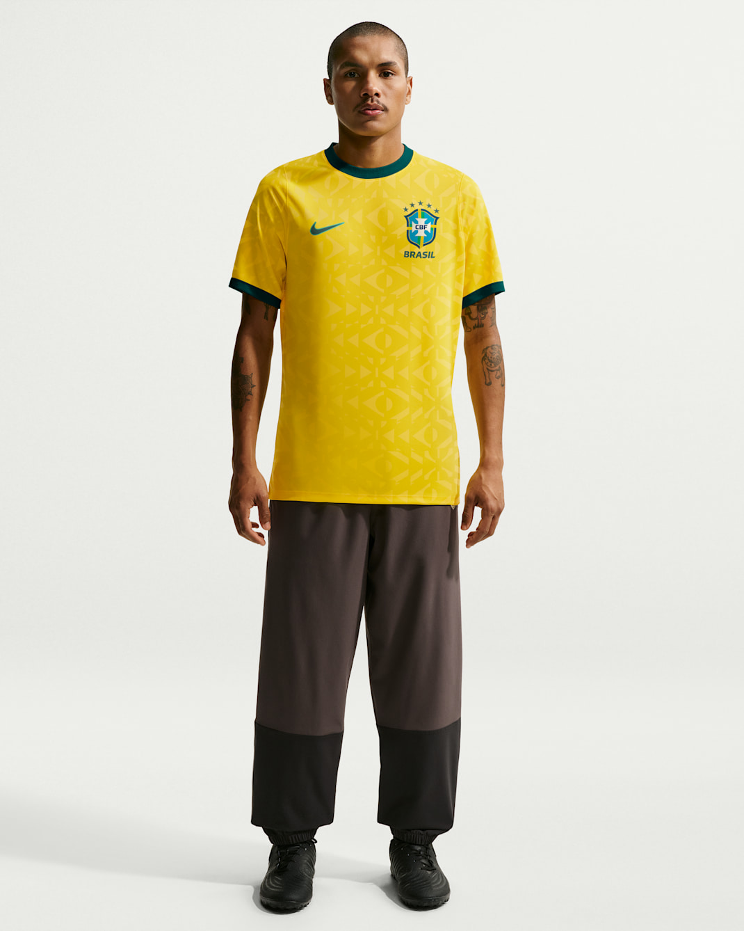 Brazil Men's Nike Soccer Short-Sleeve Supporter's Top