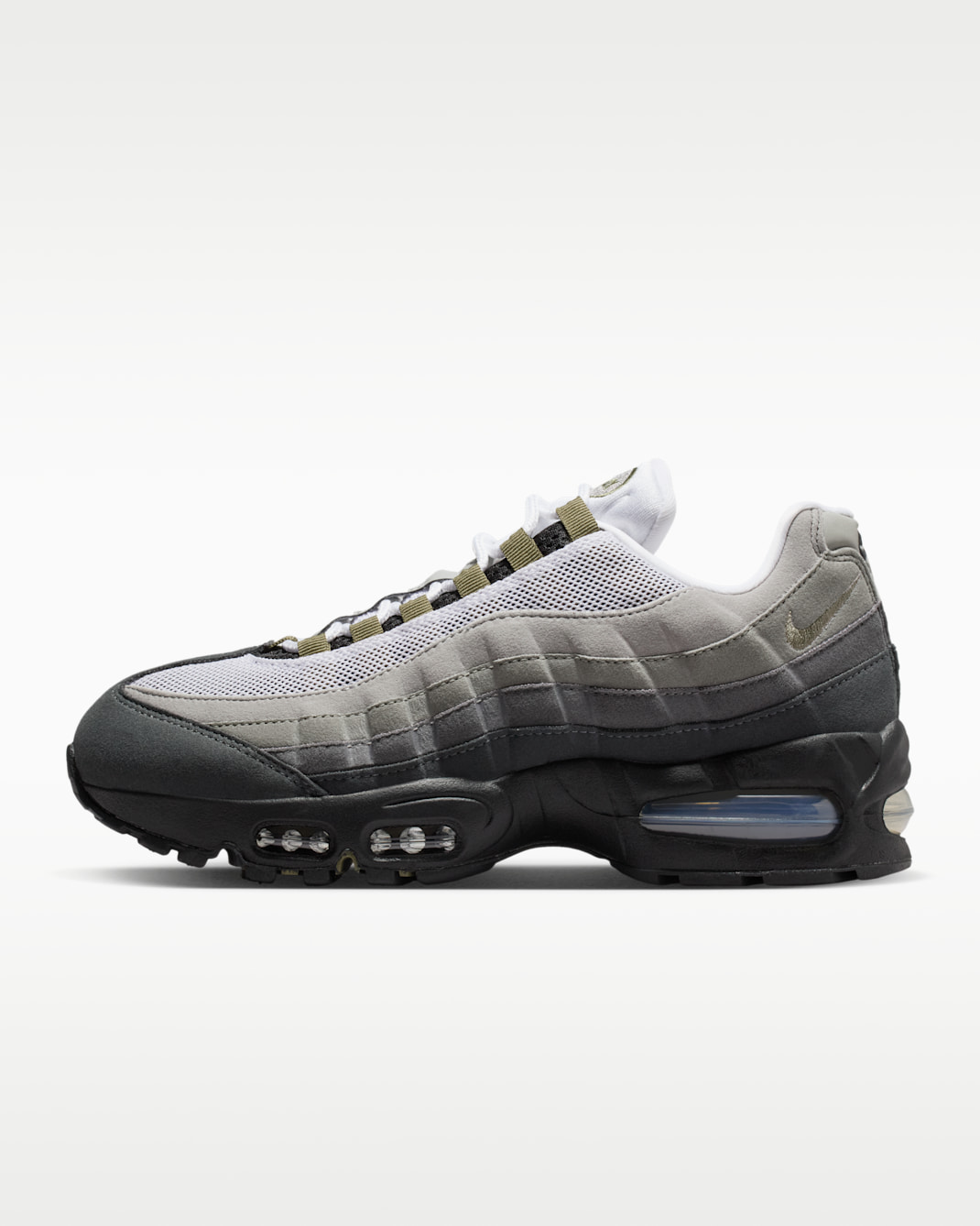 Tenis para mujer Nike Air Max 95 OG - Negro/Blanco/Reflejo plata/Oliva medio