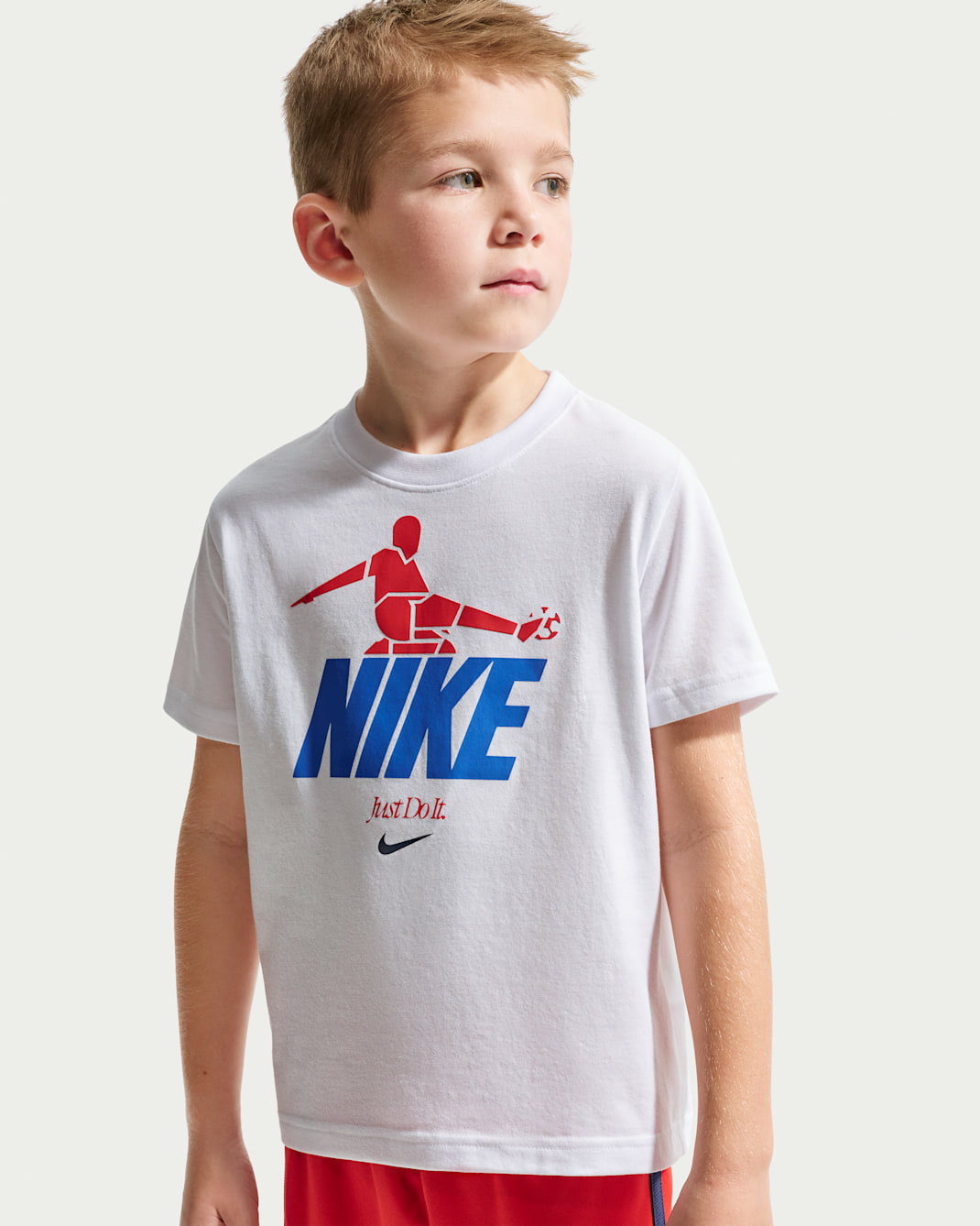 T-shirt Nike Bicycle Kick pour enfant - Blanc