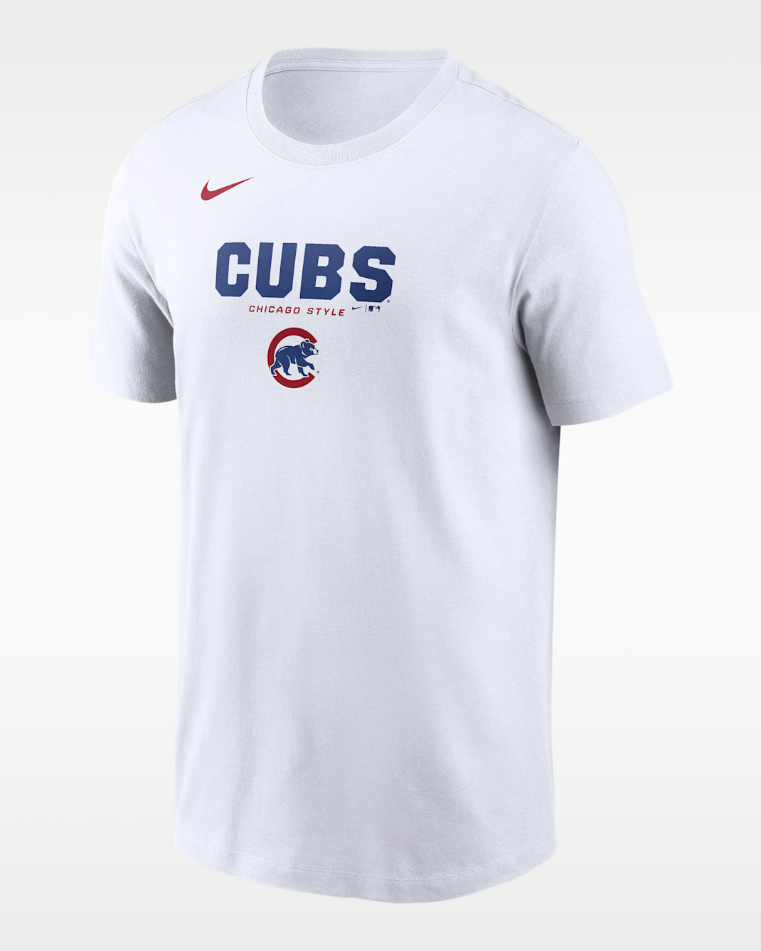 Chicago Cubs Bold Team Name Men's Nike MLB T-Shirt - White