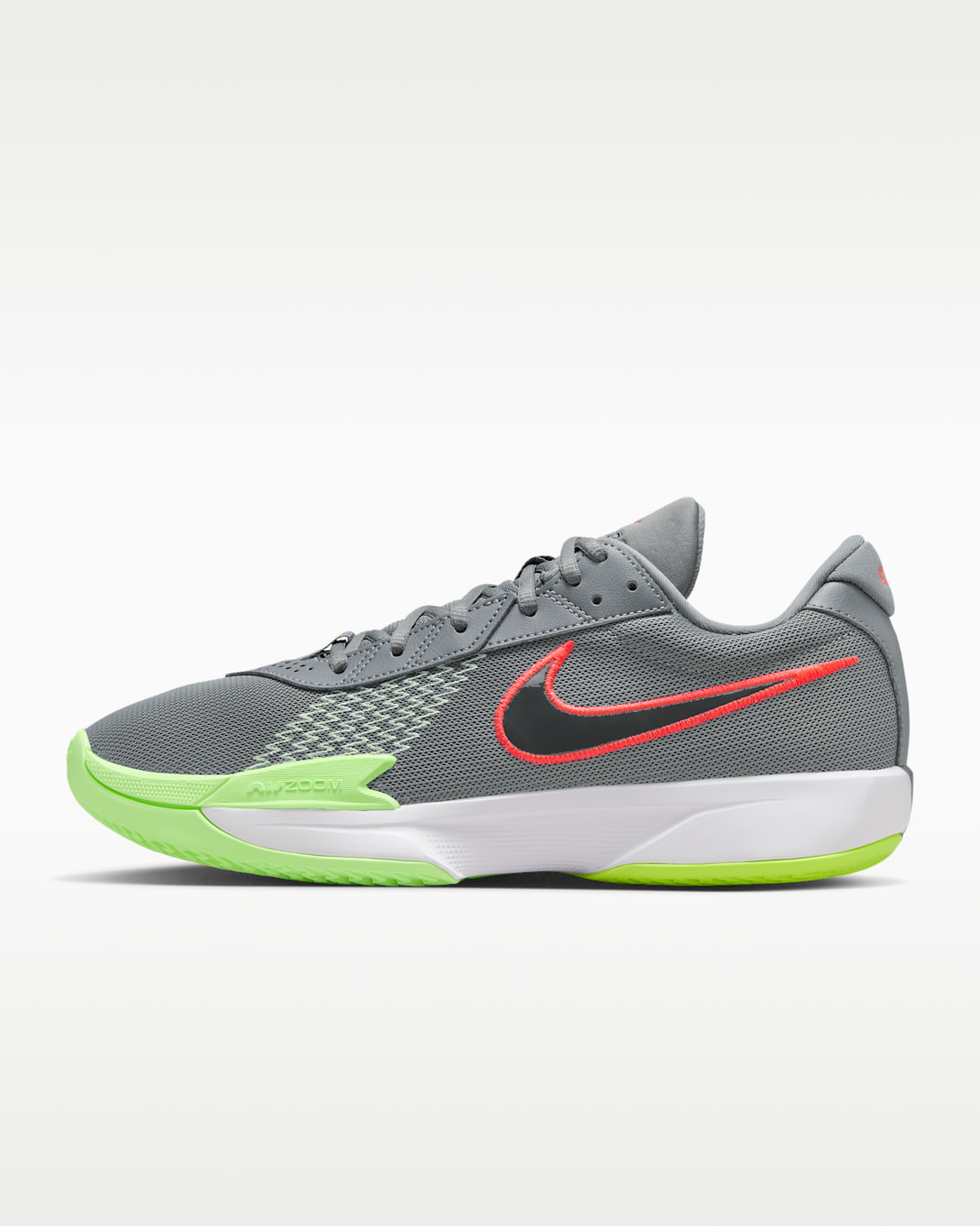 Nike G.T. Basketsko Cut Academy - Smoke Grey/Barely Volt/Bright Crimson/Dark Smoke Grey