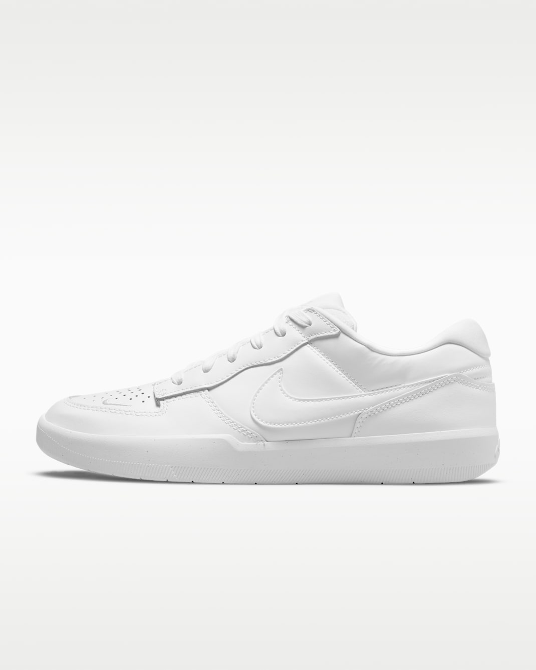 Nike SB Force 58 Premium Skate Shoe - White/White/White/White