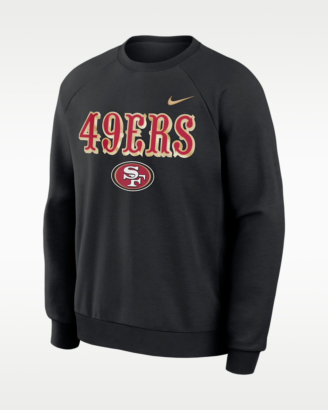 San Francisco 49ers Rivalries Collection Primary Men's Nike Dri-FIT NFL Pullover Crew - Black
