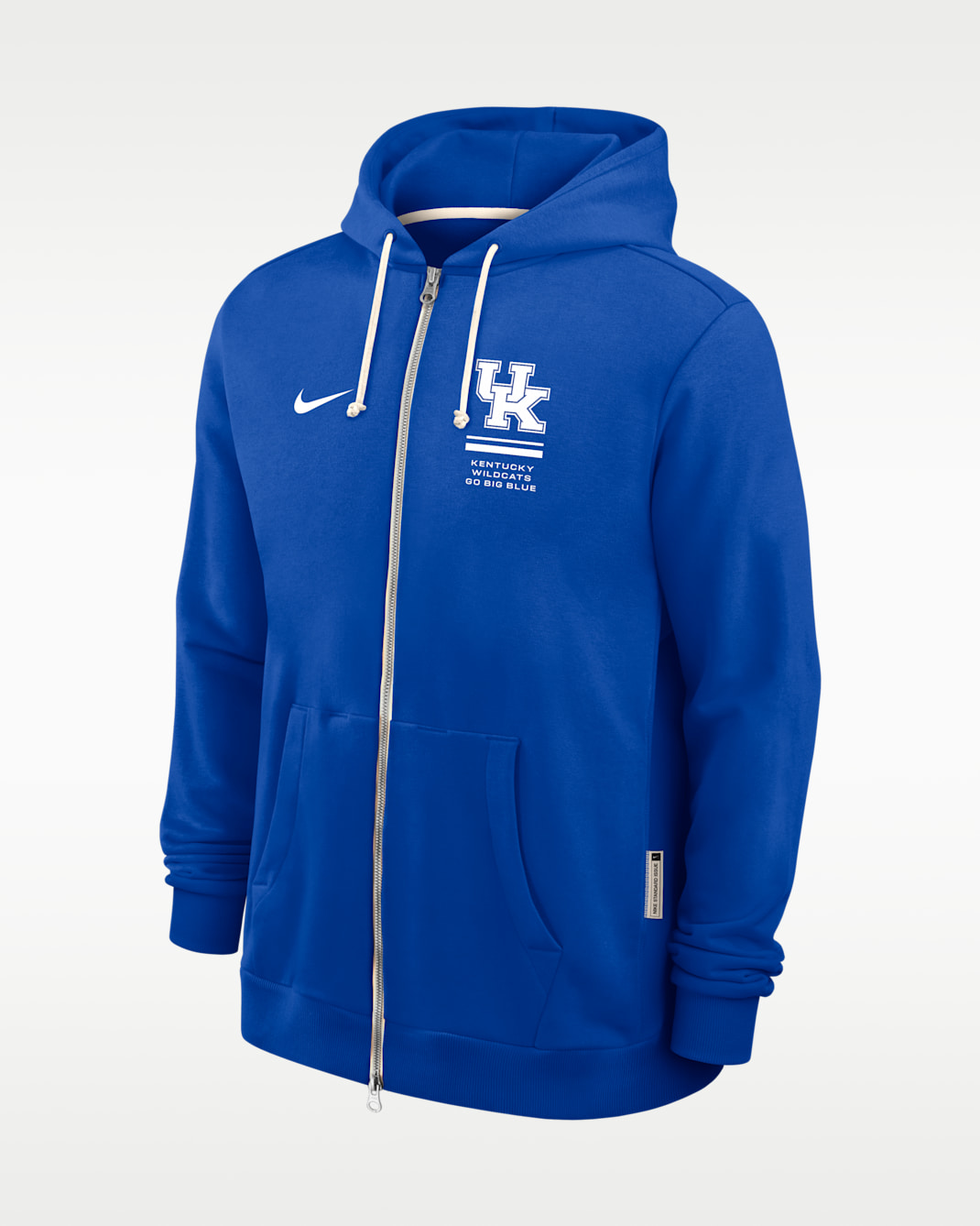Sudadera con gorro universitaria Nike Dri-FIT de cierre completo para hombre Kentucky Sideline Standard Issue - Royal juego