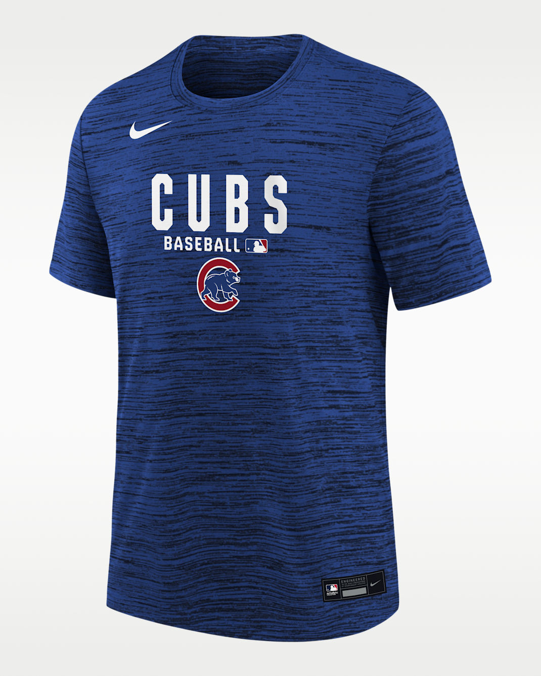 Chicago Cubs Authentic Collection Velocity Big Kids' Nike Dri-FIT MLB T-Shirt - Blue/White/Red