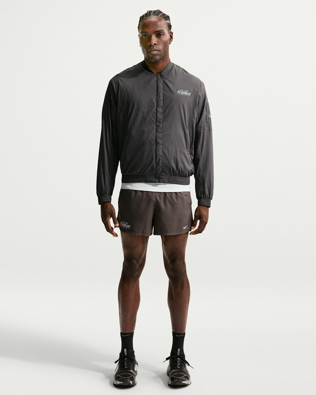 Nike Men's Repel UV Protection Running Bomber Jacket