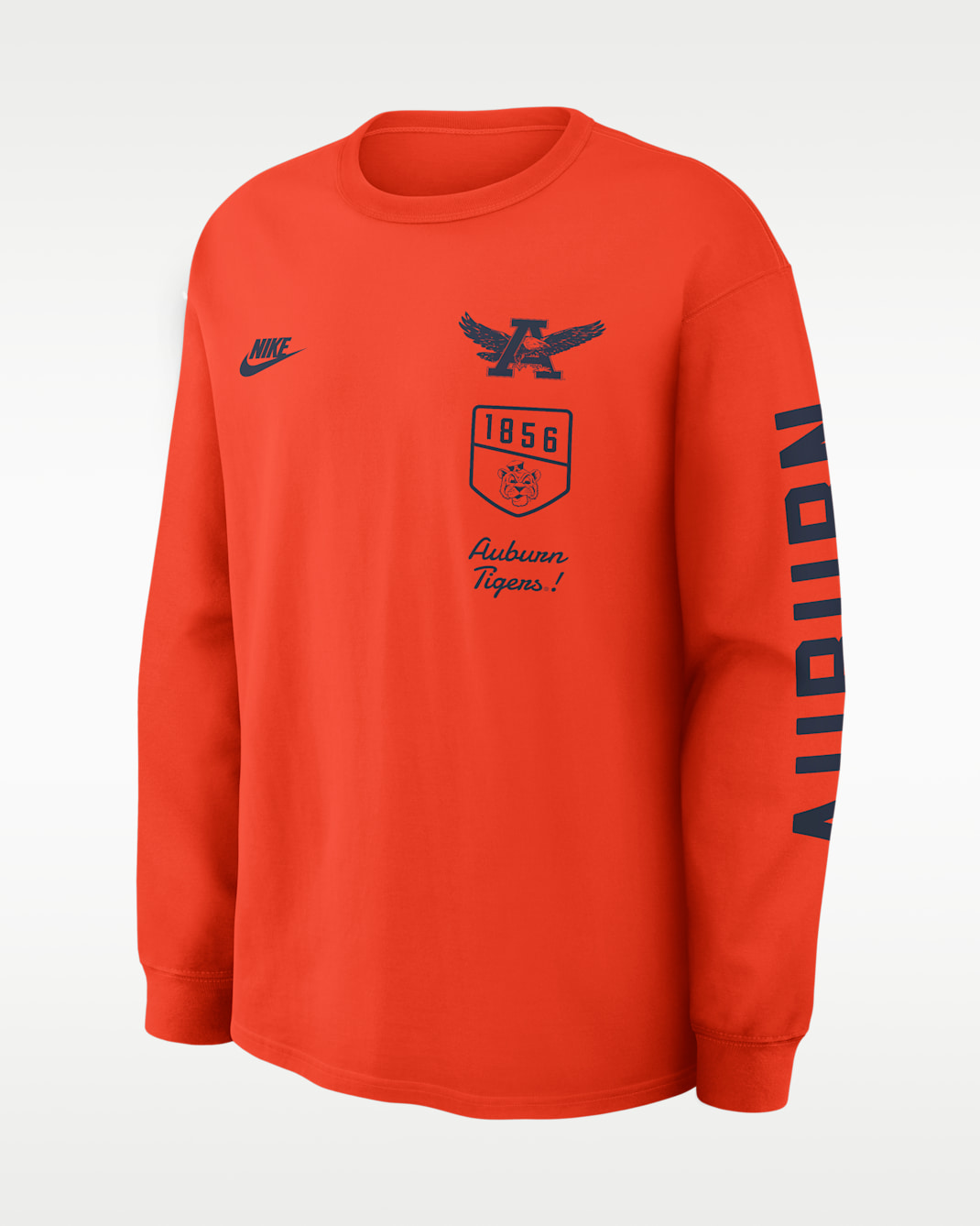 Auburn Legacy Men's Nike College Long-Sleeve T-Shirt - Orange