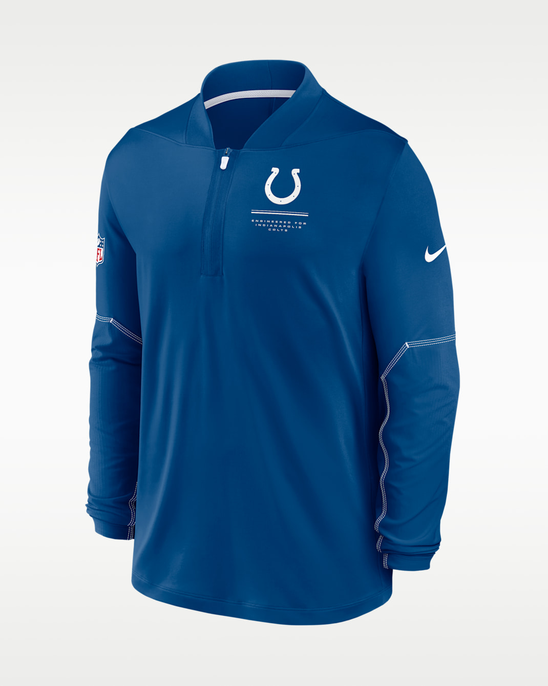 Playera Nike Dri-FIT de la NFL de cierre parcial para hombre Indianapolis Colts Sideline - Azul
