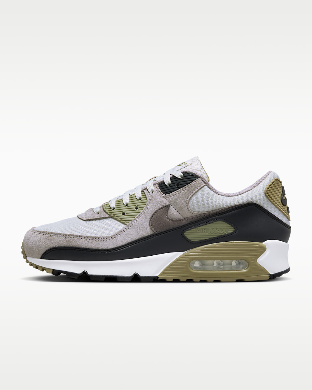 รองเท้าผู้ชาย Nike Air Max 90 - Light Bone/Neutral Olive/College Grey/Cave Stone