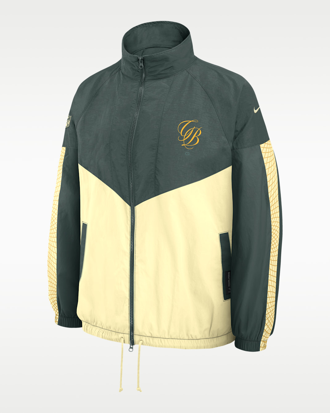 Green Bay Packers Rivalries Collection Women's Nike NFL Oversized Full-Zip Jacket - Vintage Green