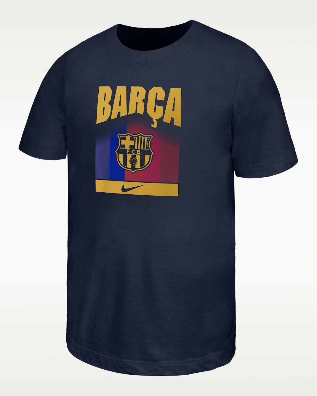 Barcelona Club Big Kids' Nike Short-Sleeve T-Shirt - College Navy