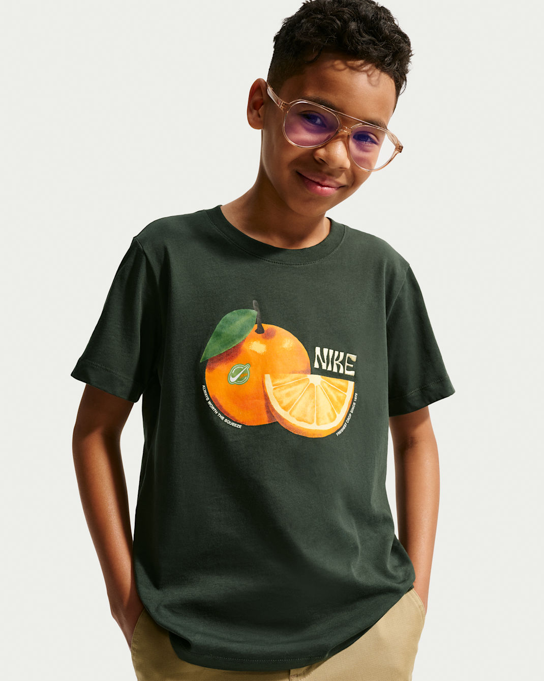 Nike Sportswear Big Kids' T-Shirt - Black Spruce