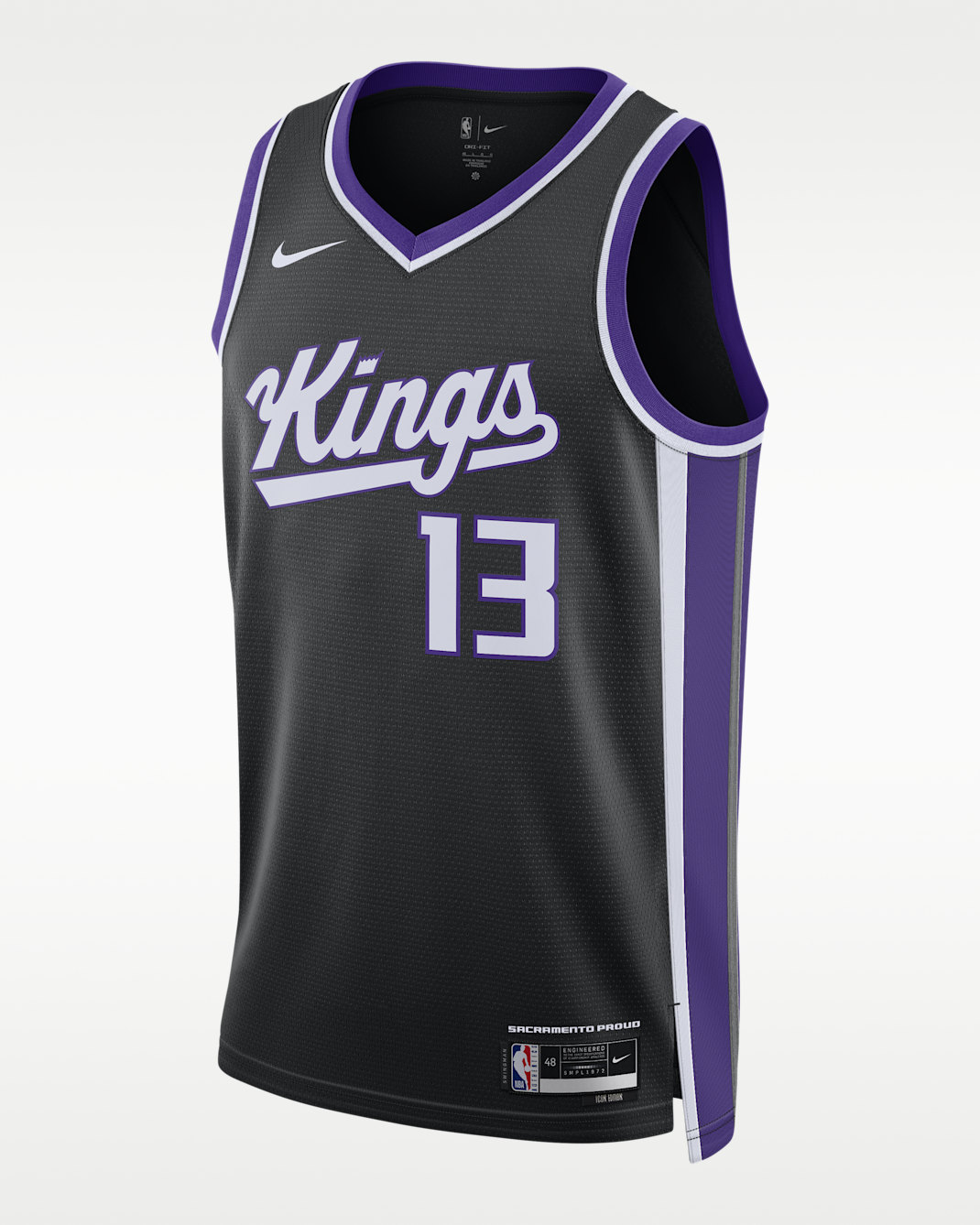 Sacramento Kings Icon Edition Nike Dri-FIT NBA Swingman Jersey - Black
