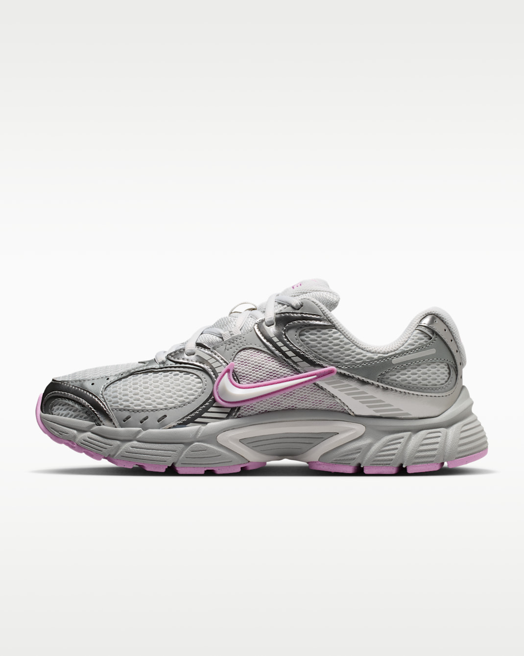 Nike V5 RNR Women's Shoes with Reflective Design Accents - Light Smoke Grey/Photon Dust/Light Magenta/Off-White