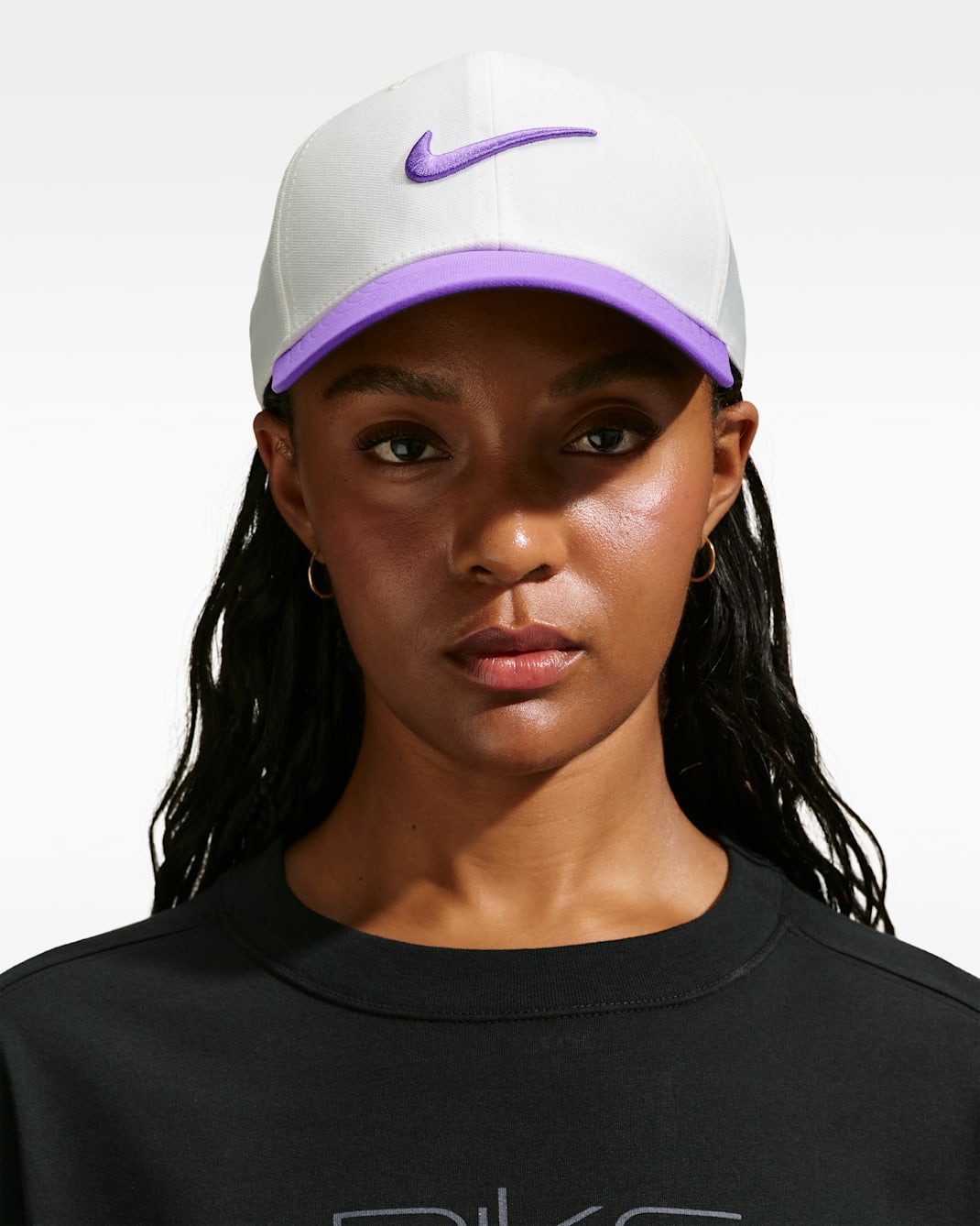 Nike Dri-FIT Club Structured Swoosh Cap - Sail/Action Grape