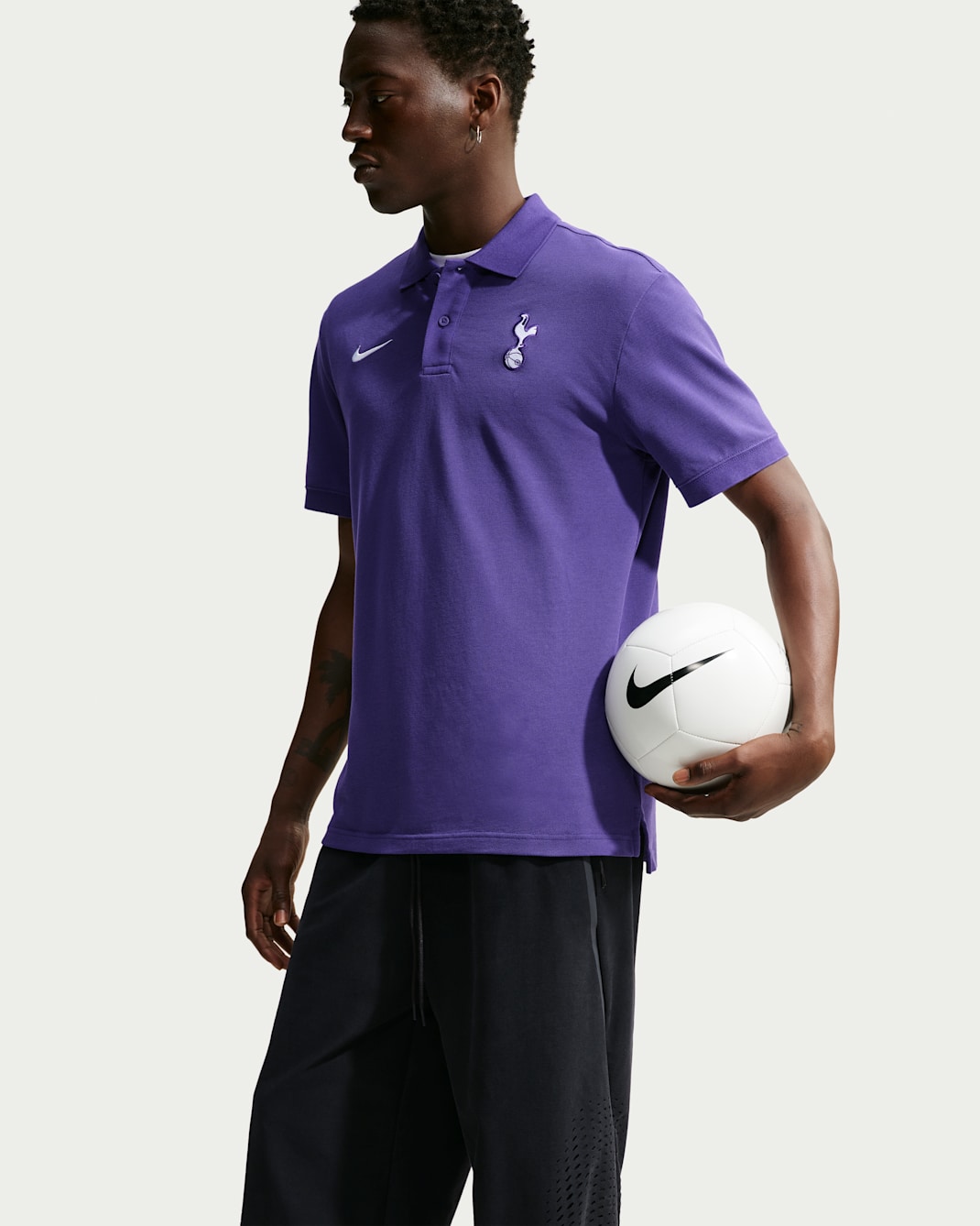 Tottenham Hotspur Men's Nike Sportswear Football Polo - New Orchid/White