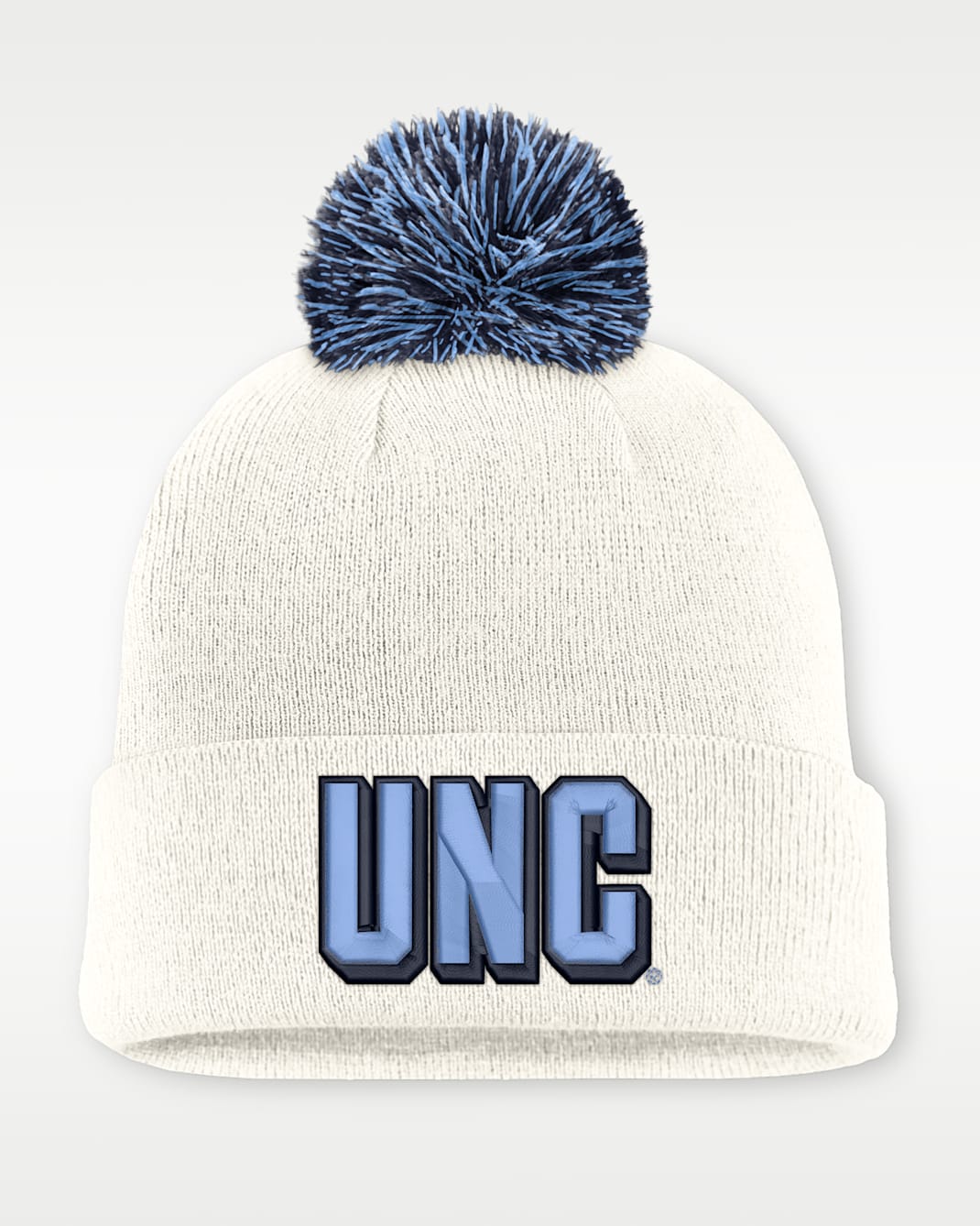 North Carolina Peak Men's Nike College Cuffed Beanie - White