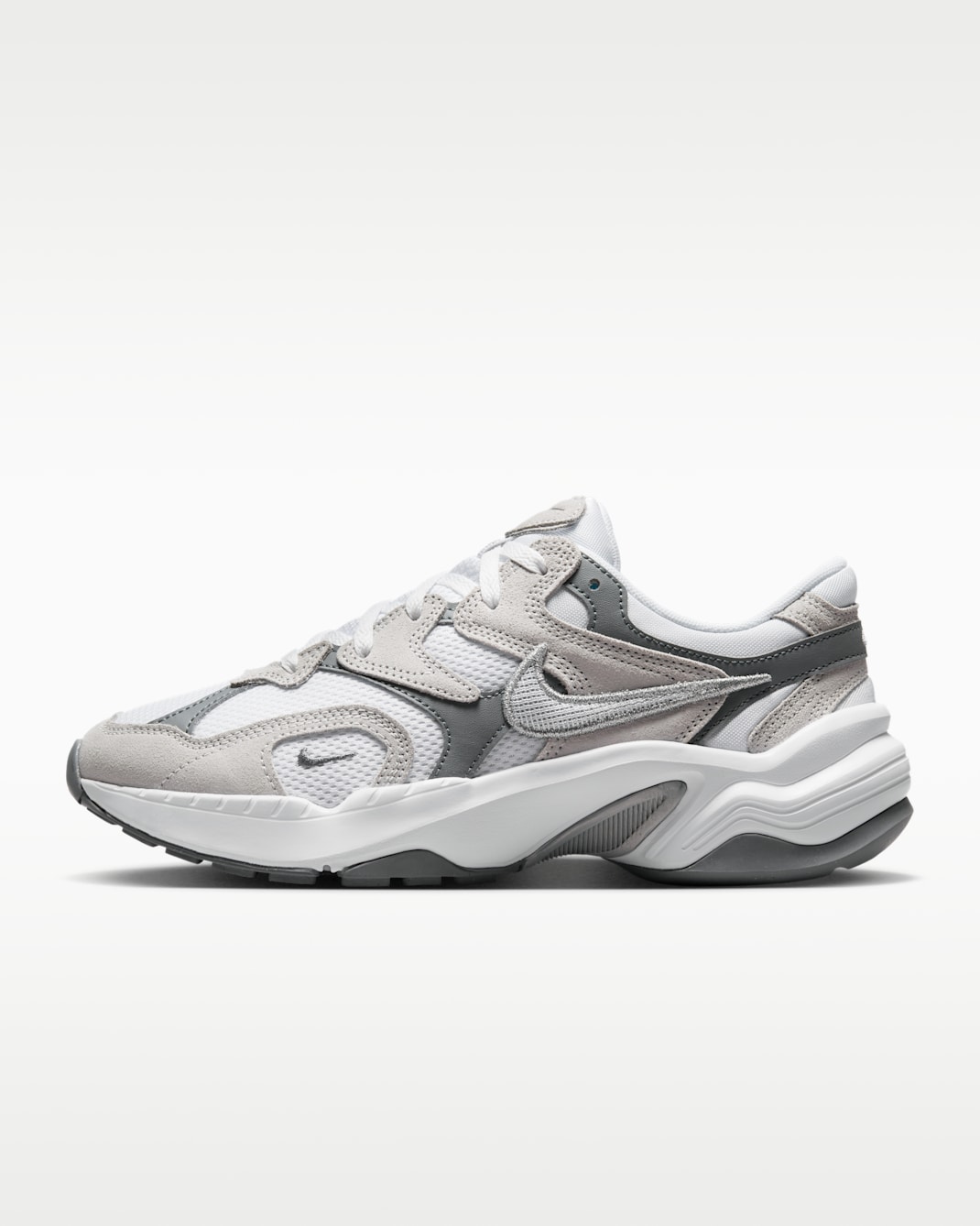 Nike AL8 Women's Shoes - White/Smoke Grey/Black/Metallic Silver