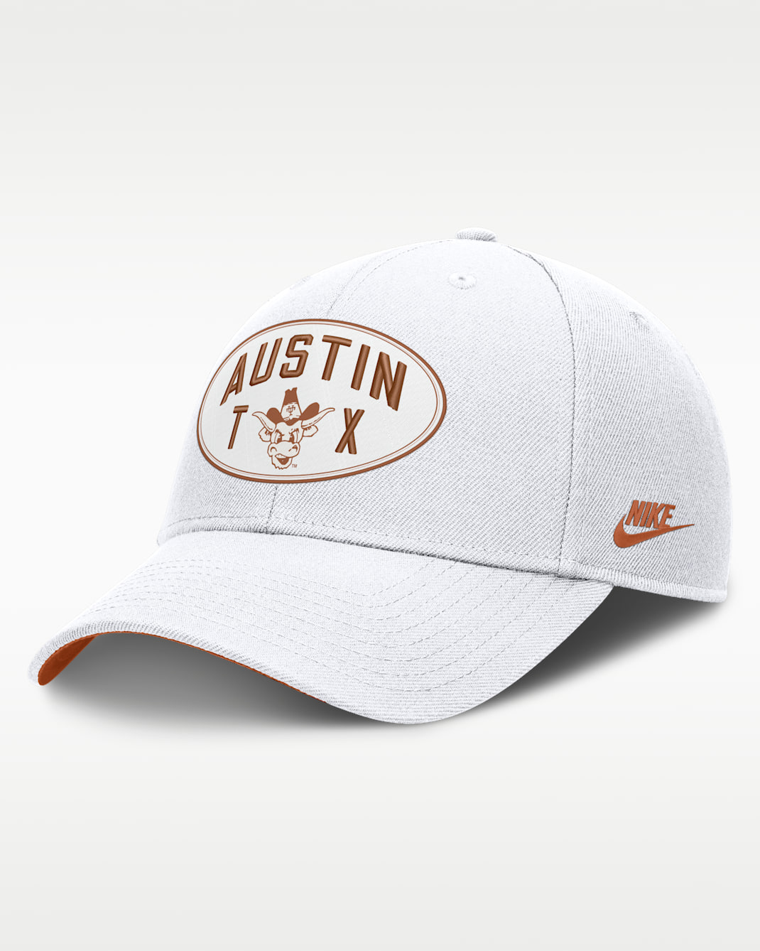 Texas Legacy Letter & Location Rise Men's Nike Dri-FIT College A-Frame Adjustable Hat - White