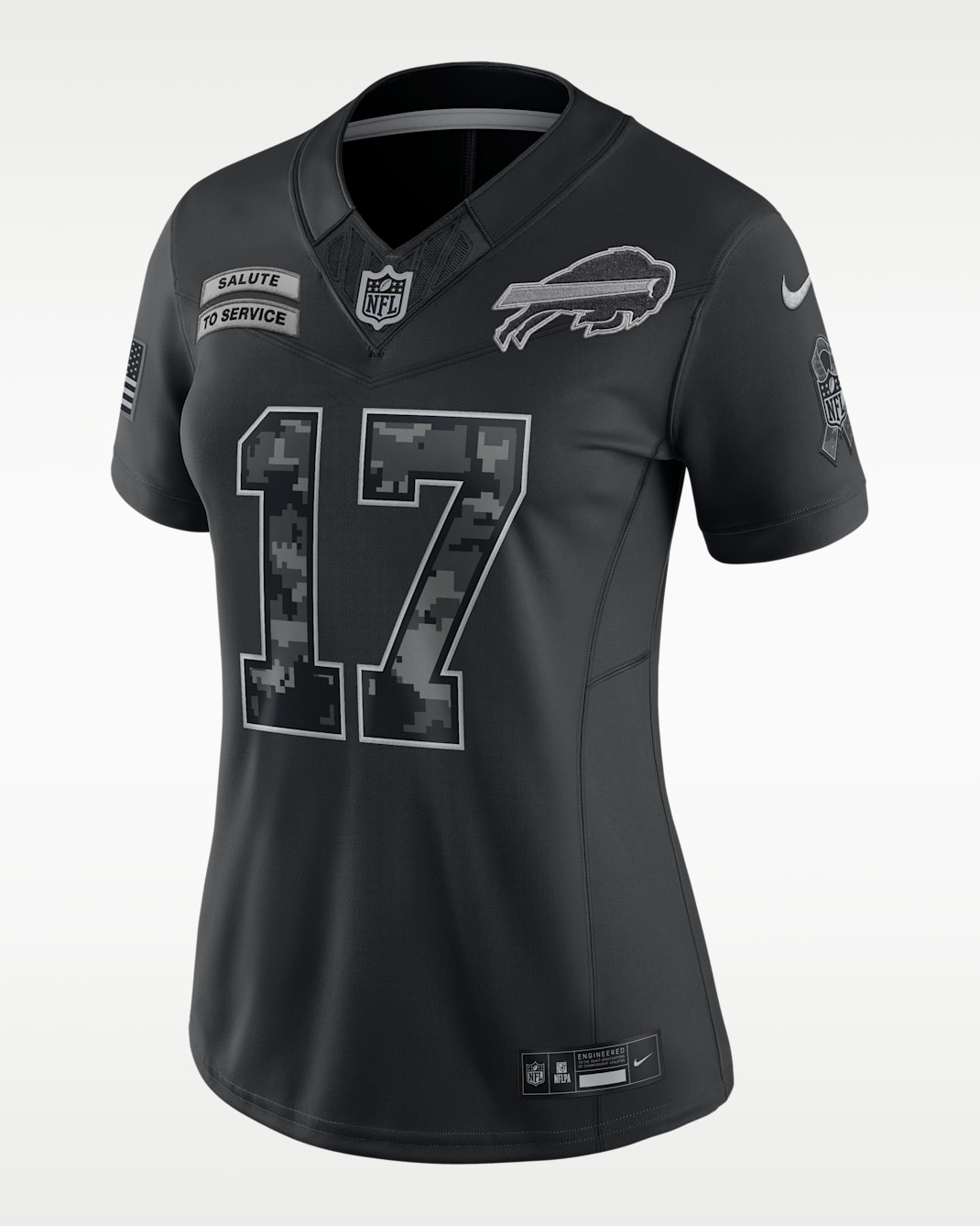 Josh Allen Buffalo Bills Salute to Service Women's Nike Dri-FIT NFL Limited Jersey
