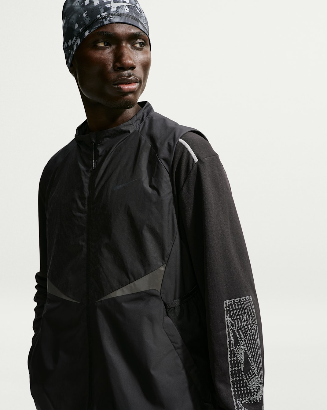 Nike Stride Men's Therma-FIT Winterized Running Gilet - Black/Anthracite