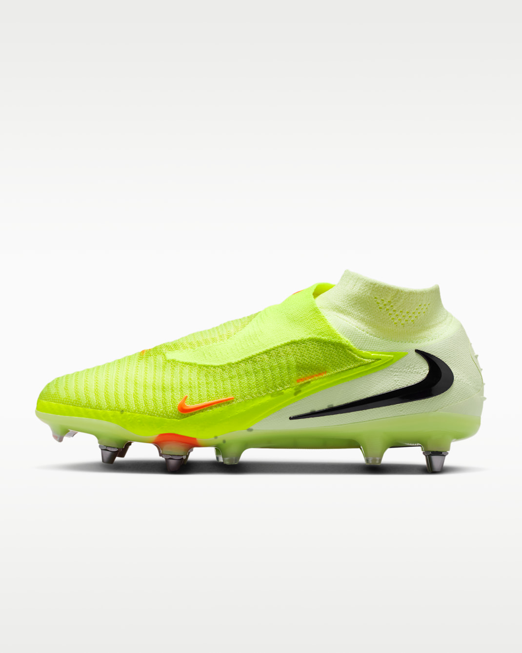 Nike Phantom 6 High Elite Botes de futbol per a terreny tou - Hyper Crimson/Limelight/Negre