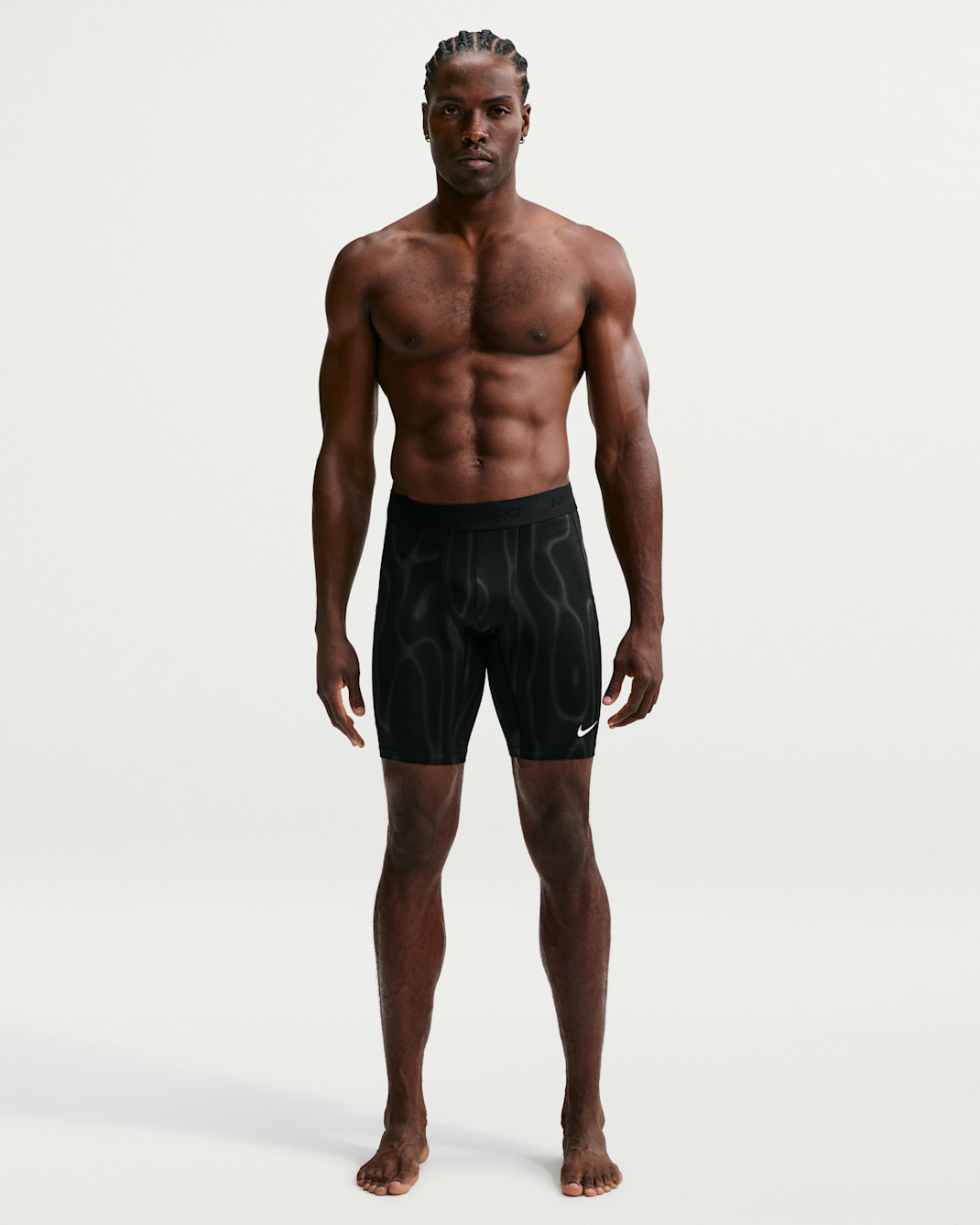 Shorts de entrenamiento largos para hombre Nike Pro - Negro