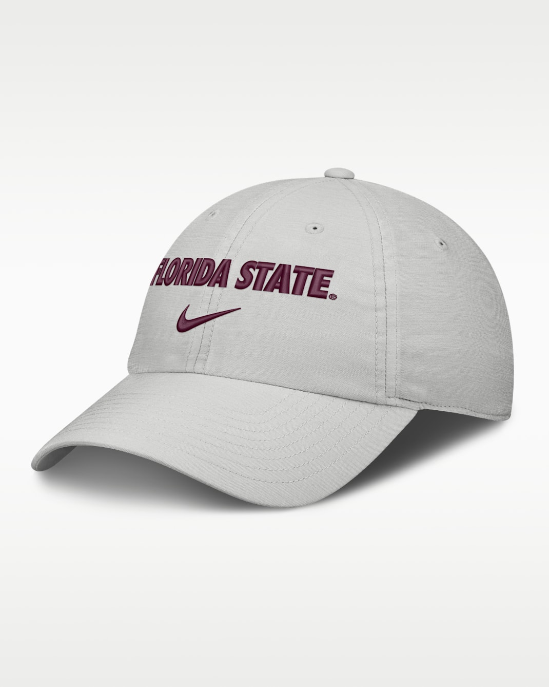 Florida State Sideline Club Practice Men's Nike College Adjustable Hat - Photon Dust