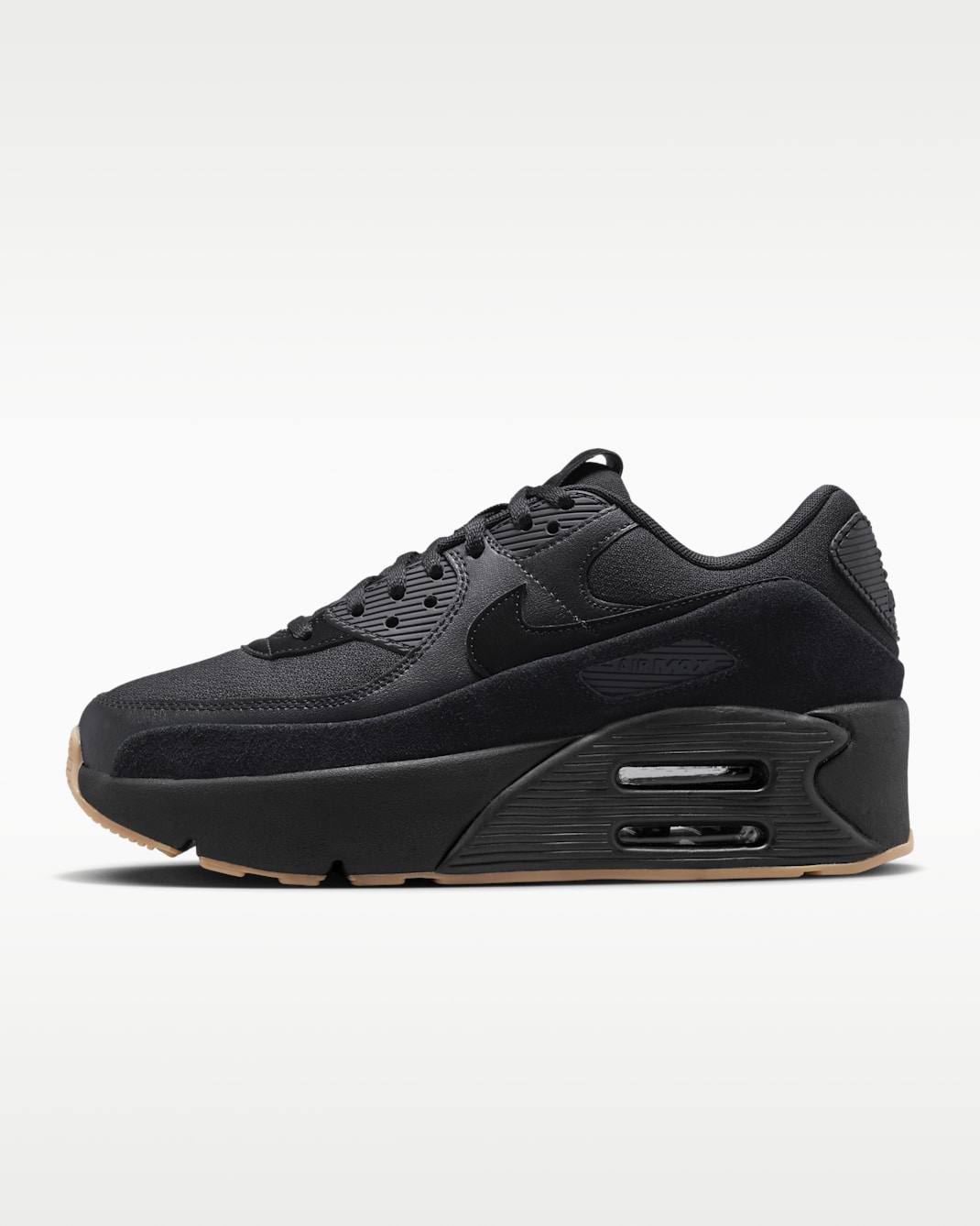 Nike Air Max 90 LV8 Women's Shoes - Black/Gum Medium Brown/Anthracite