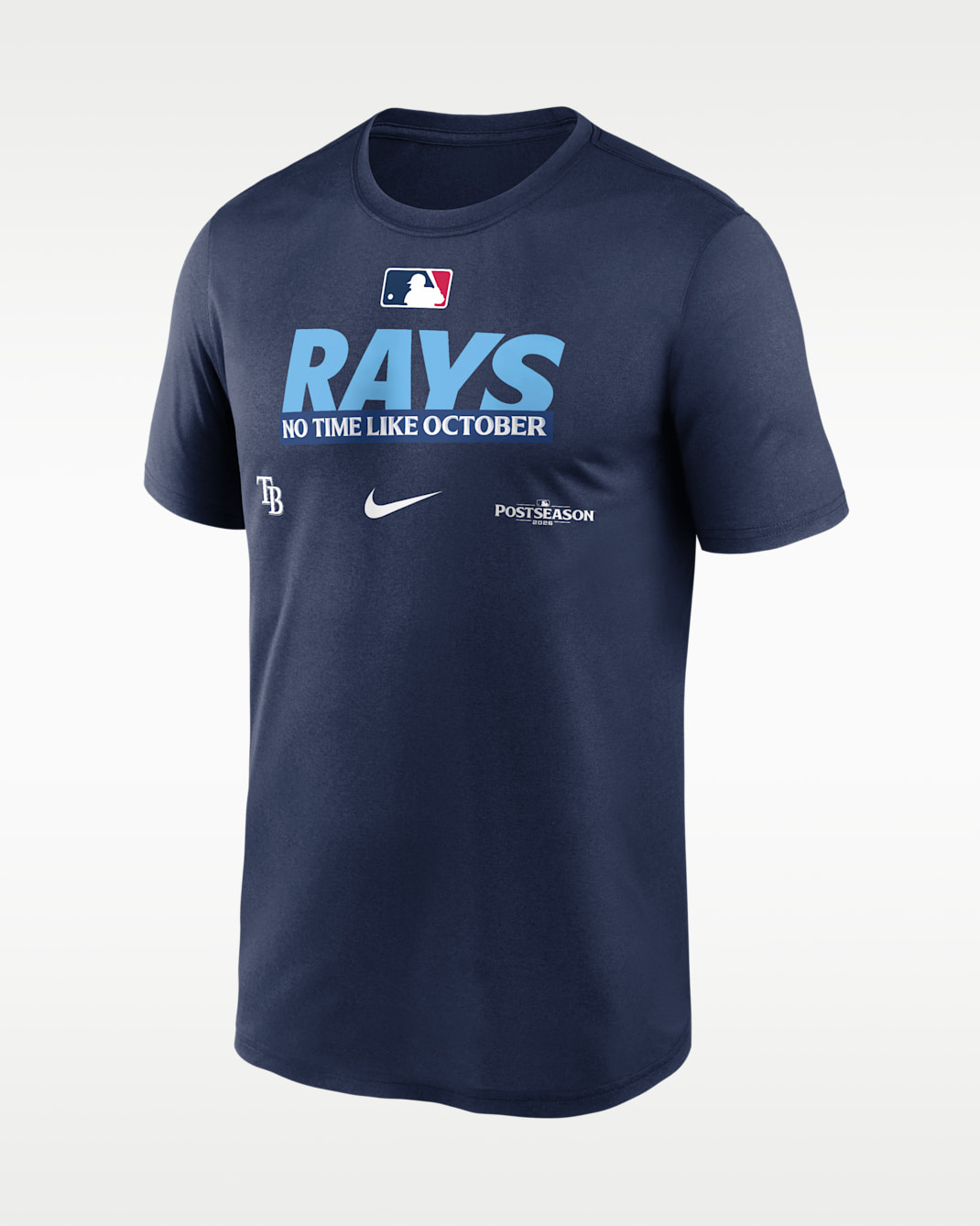 Playera Nike Dri-FIT de la MLB para hombre Tampa Bay Rays 2026 Postseason Authentic Collection Legend - Azul marino