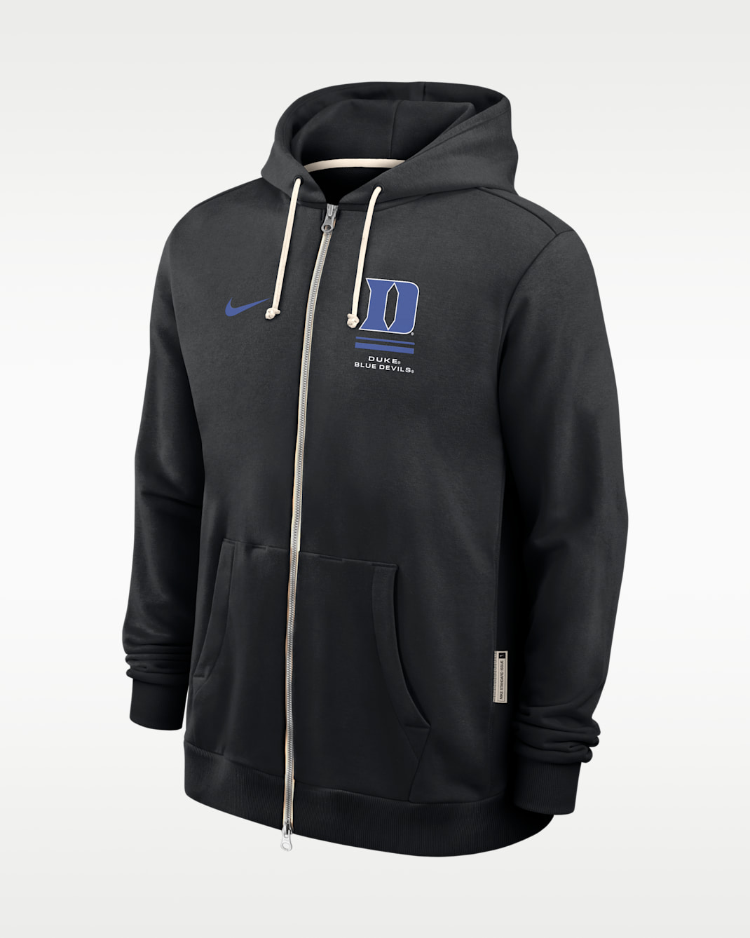 Duke Sideline Standard Issue Men's Nike Dri-FIT College Full-Zip Hoodie - Black
