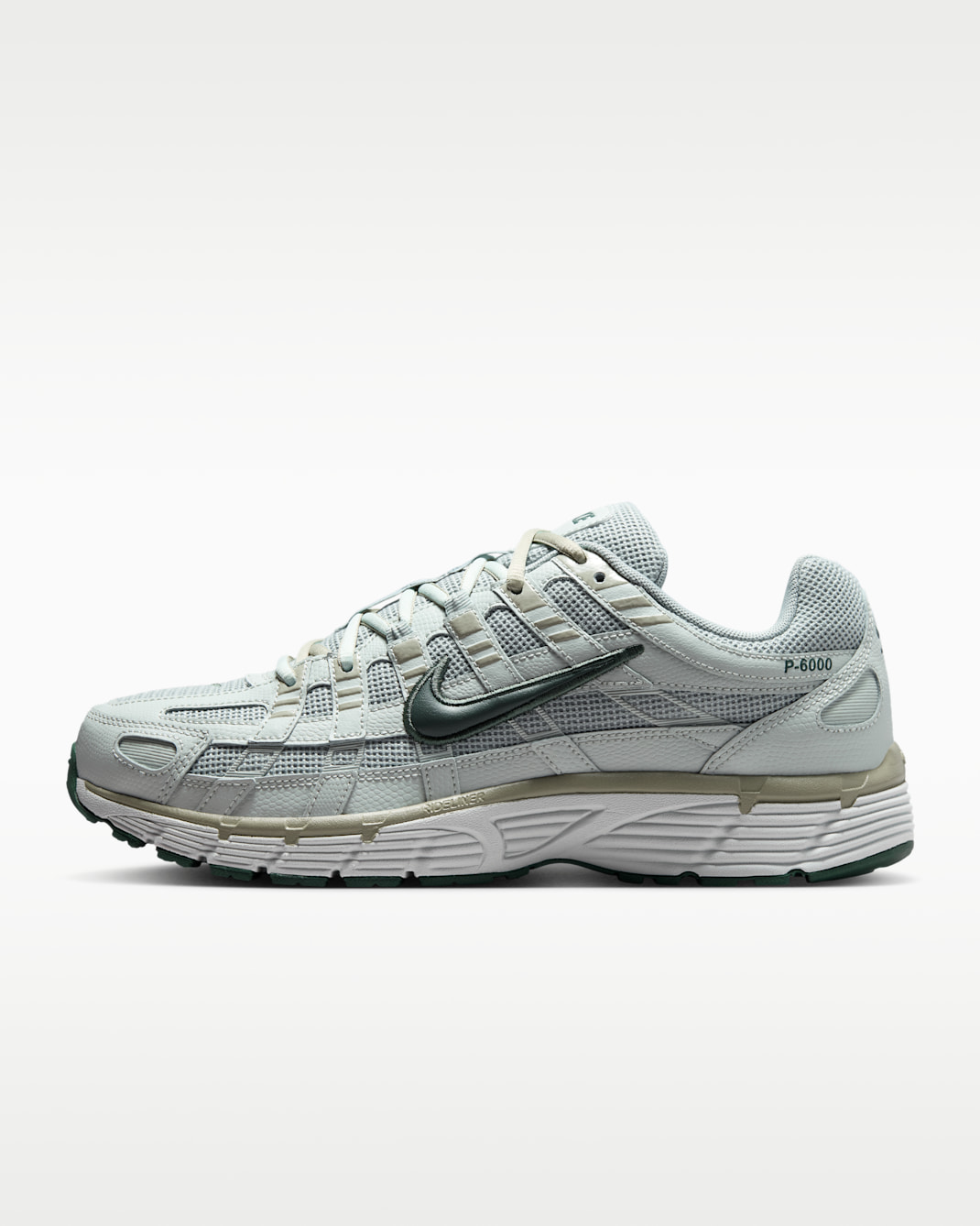 Nike P-6000 Men's Shoes - Light Pumice/Light Silver/Spruce Fog/Camo Green