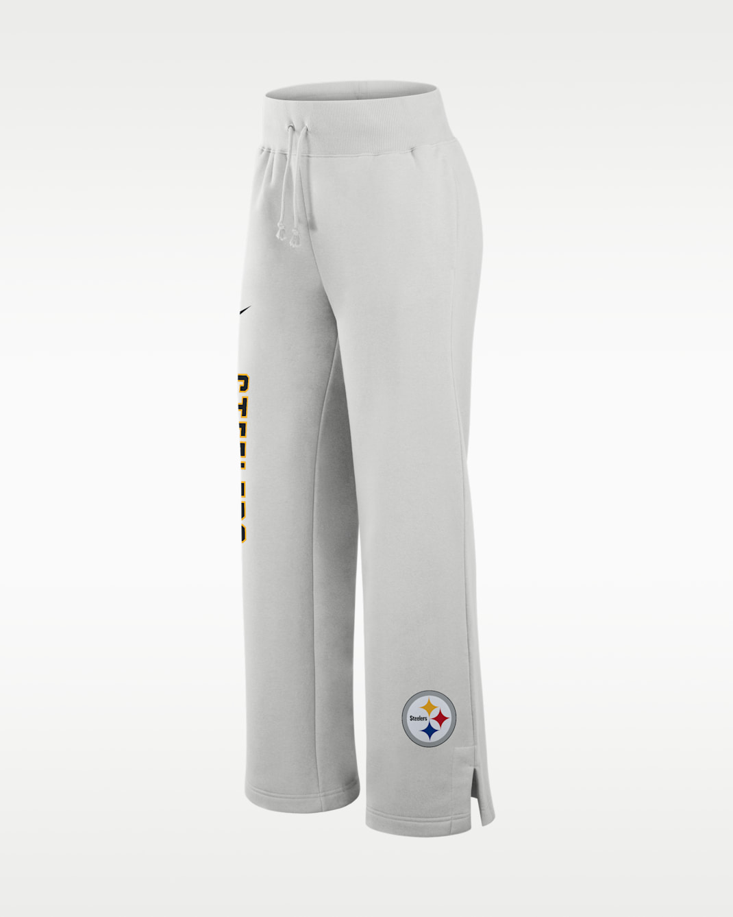 Pittsburgh Steelers Primetime Phoenix Wide-Leg Women's Nike NFL Sweatpants - Grey