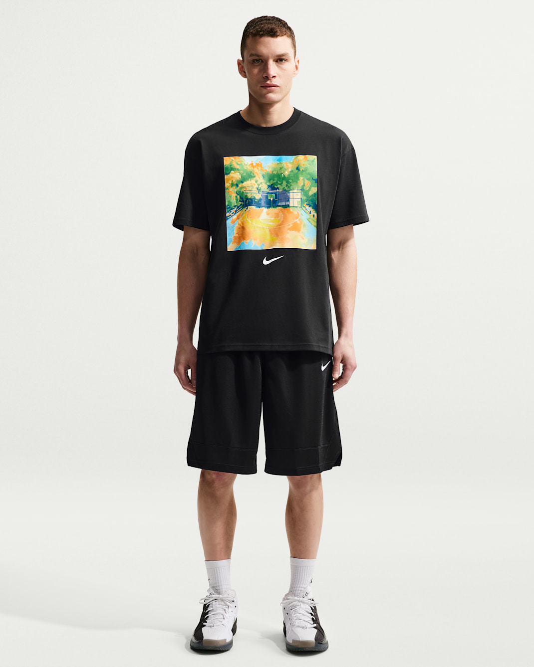 Nike Dri-FIT Icon Men's Basketball Shorts - Black/Black/White