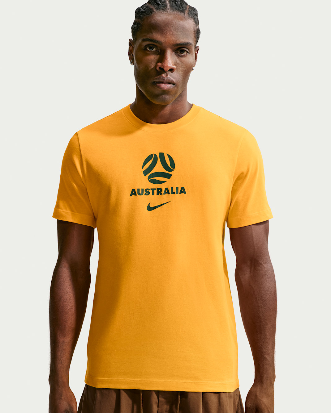 Australia Men's Nike Football T-Shirt - University Gold
