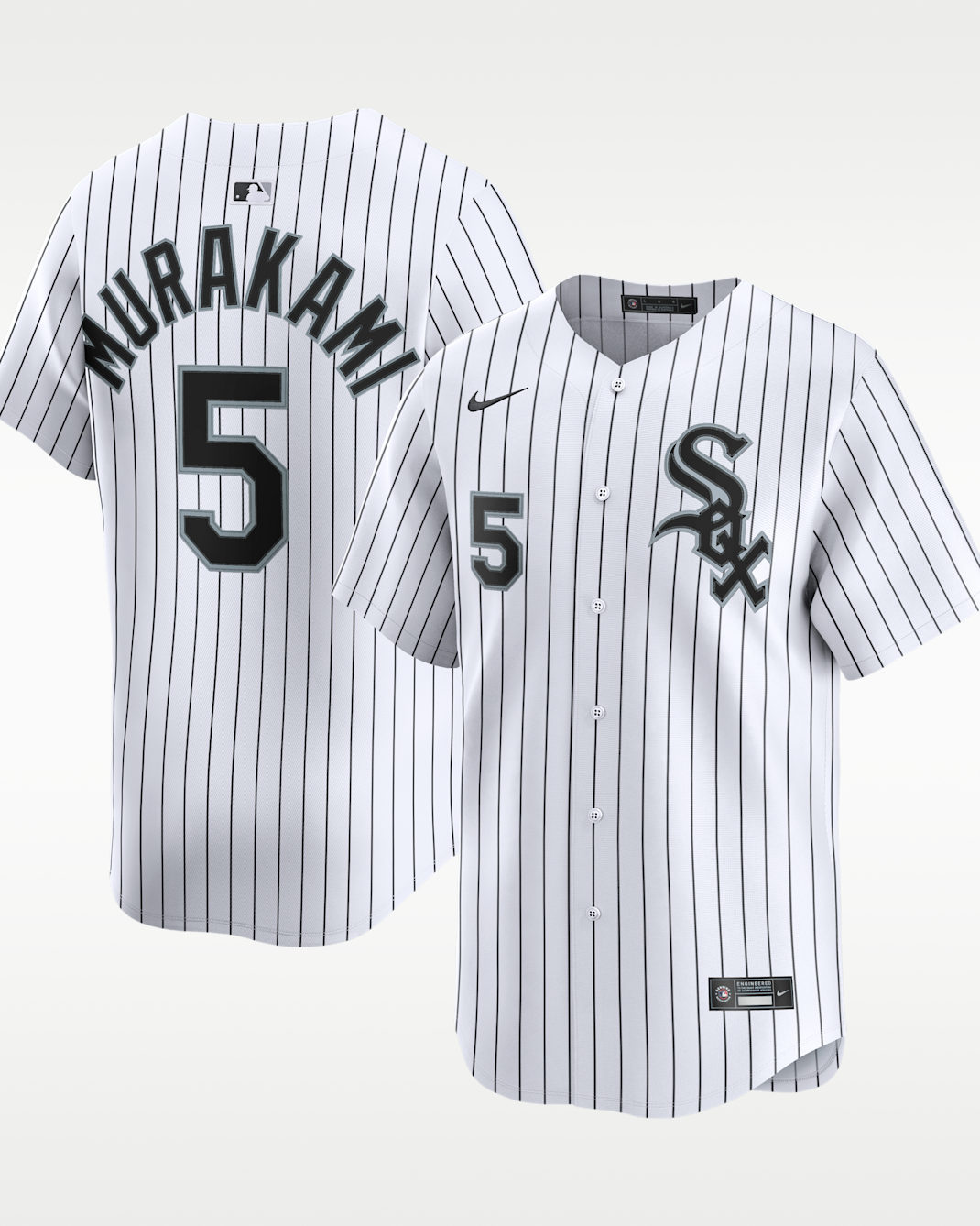 村上 宗隆 シカゴ ホワイトソックス メンズ ナイキ Dri-FIT ADV MLB リミテッド ユニフォーム トップス - ホワイト