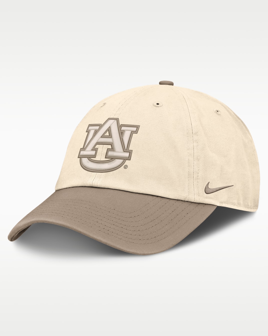 Auburn Natural Club Men's Nike College Adjustable Hat - Natural/Khaki