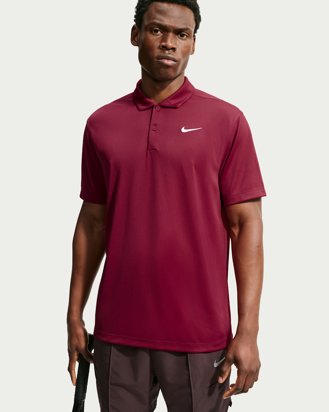 NikeCourt Dri-FIT Men's Tennis Polo - Team Red/White