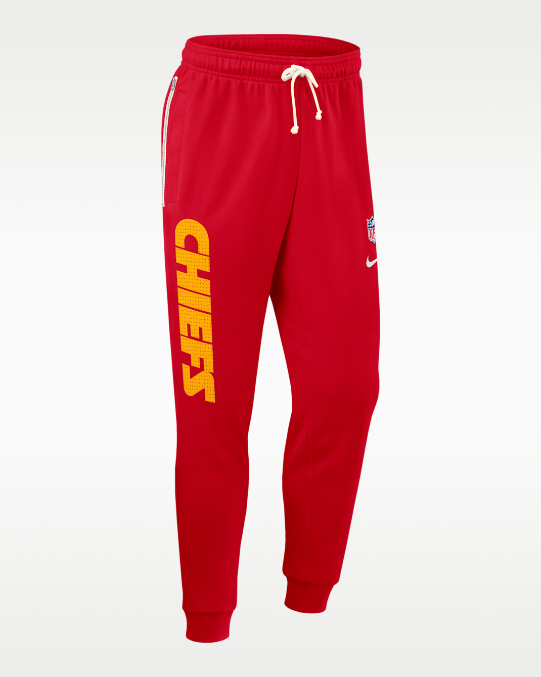 Pants Nike Dri-FIT de la NFL de pierna entallada para hombre Kansas City Chiefs Ground Game Sideline - Rojo