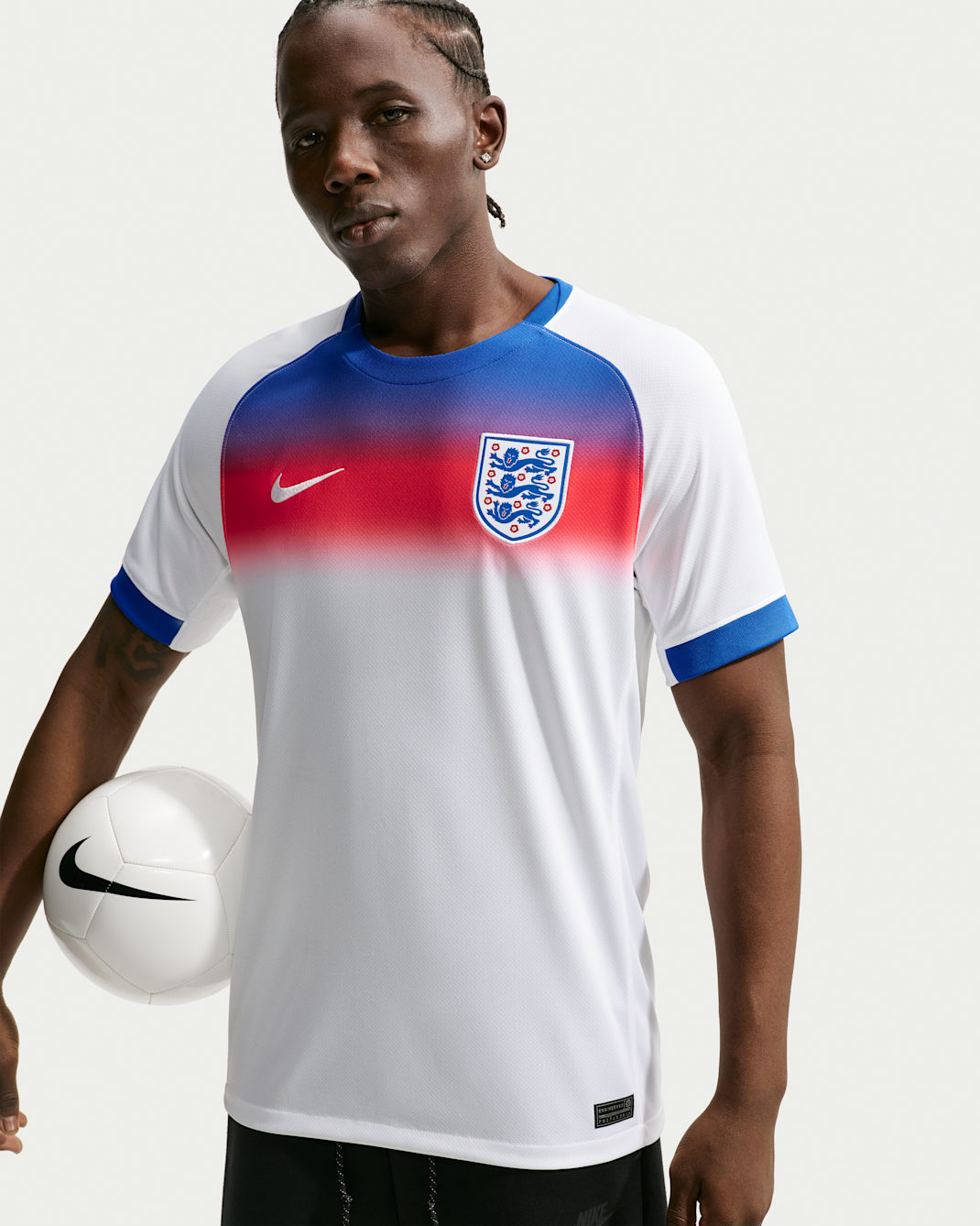 England 2025 Stadium Home (Women's Team) Men's Nike Dri-FIT Football Replica Shirt - Hyper Royal/White/White