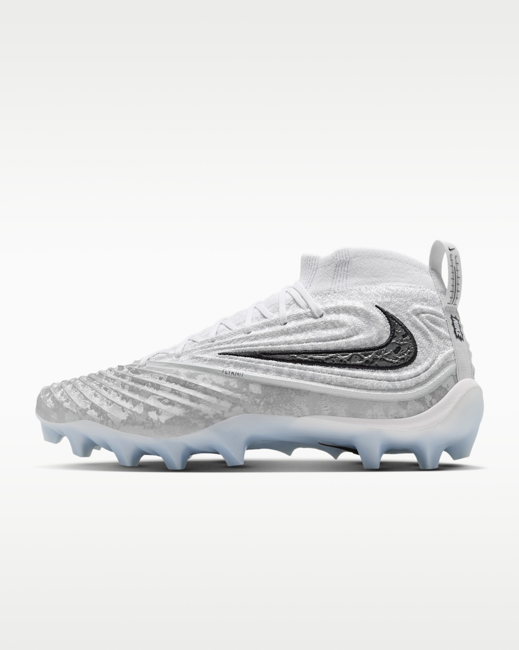 Nike Alpha Menace 5 Elite Men's American Football Boots - White/Pure Platinum/Wolf Grey/Black