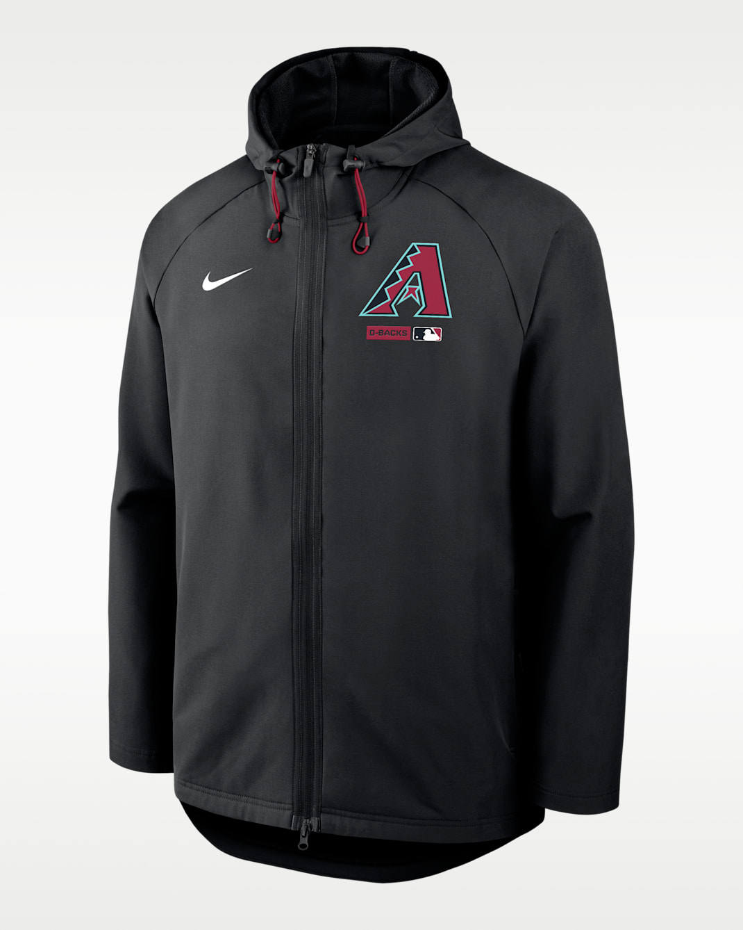 Arizona Diamondbacks Authentic Collection Men's Nike Therma-FIT MLB Full-Zip Hooded Jacket - Black