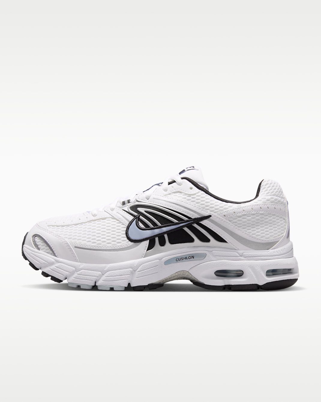 Chaussures Nike Air Max Moto 2K pour homme - Blanc/Light Armory Blue/Metallic Silver/Noir