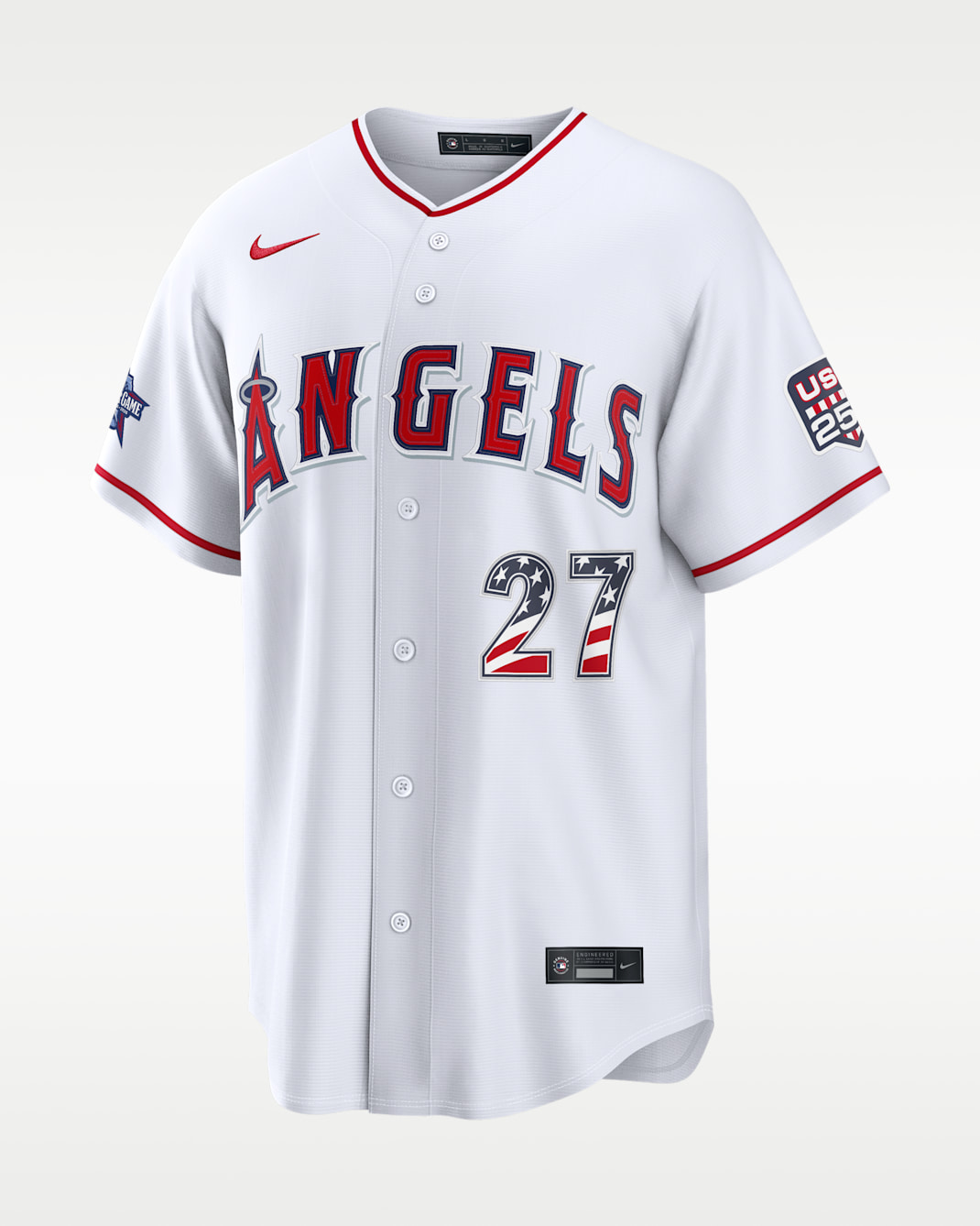 Mike Trout Los Angeles Angels 2026 All-Star Game Men's Nike MLB Stadium Jersey - White